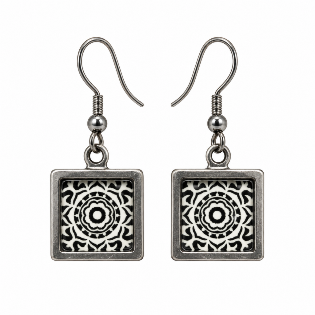 Square Dangle Earrings